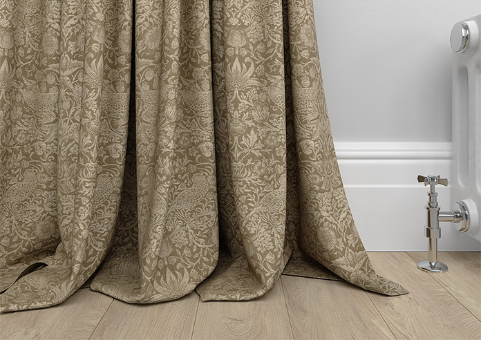 William Morris Strawberry Thief, Woven Walnut - Made to Measure Curtains - Image 6